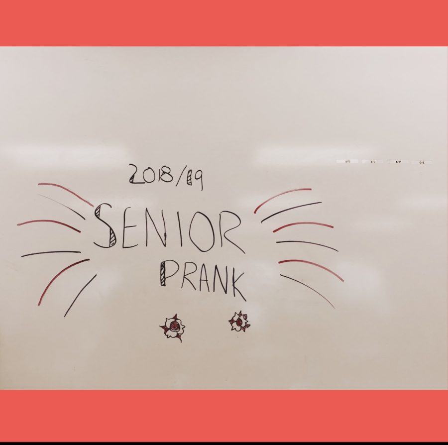 The 2018/19 Senior prank